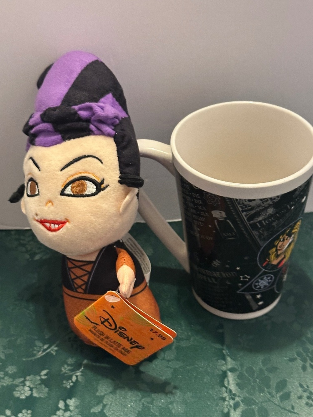 Disney Hocus Pocus Latte Mug With small Plush Witch Mary Sanderson NWT